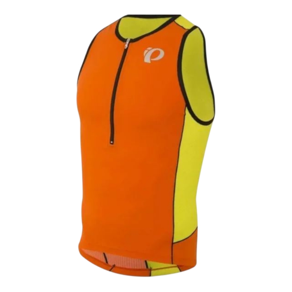 Pearl Izumi NWT Triathlon Singlet Jersey Medium Red Orange Lime Punch Retail $80